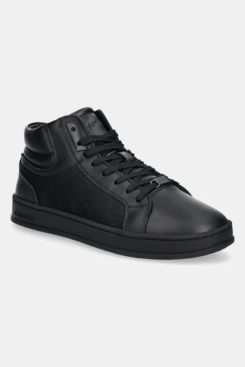 CALVIN KLEIN Маратонки HIGH TOP LACE UP EYELET JAQ MONO