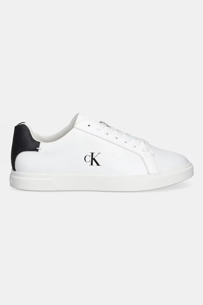 CALVIN KLEIN Маратонки LOW PRO CUP LACEUP LTH MOIRE в бяло HW0HW02845
