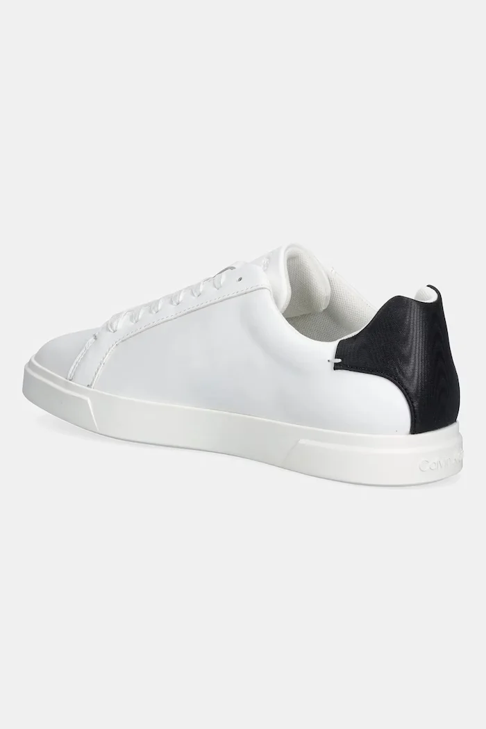 CALVIN KLEIN Маратонки LOW PRO CUP LACEUP LTH MOIRE в бяло HW0HW02845