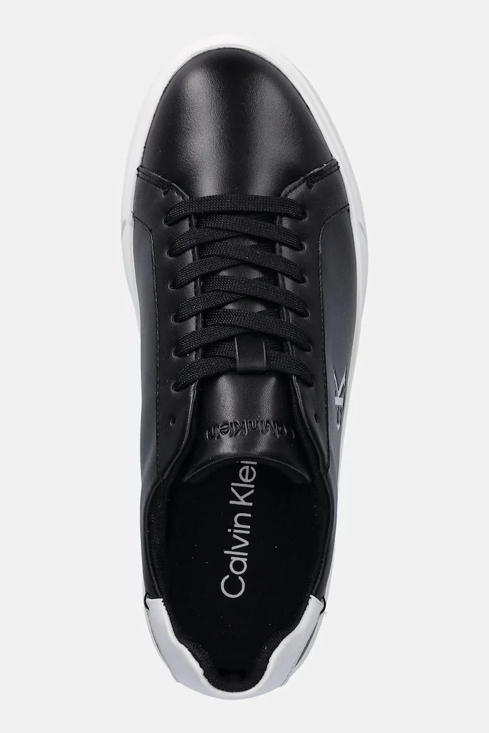 CALVIN KLEIN Маратонки LOW PRO CUP LACEUP LTH MOIRE в черно HW0HW02845