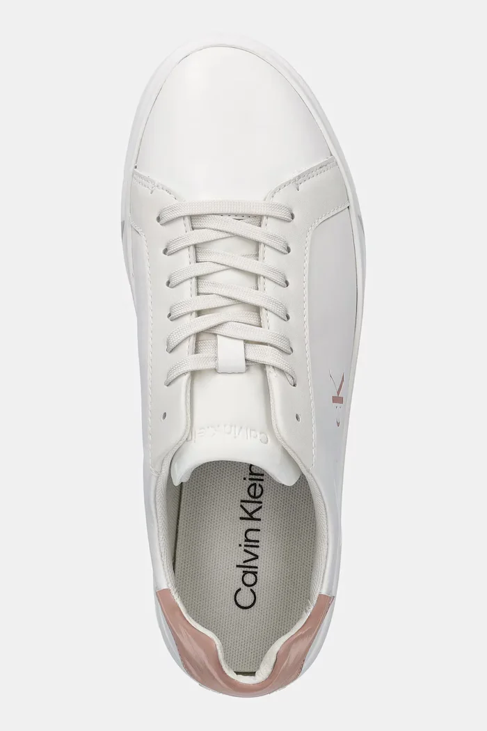 CALVIN KLEIN Маратонки LOW PRO CUPS LTH MG в бяло HW0HW02823