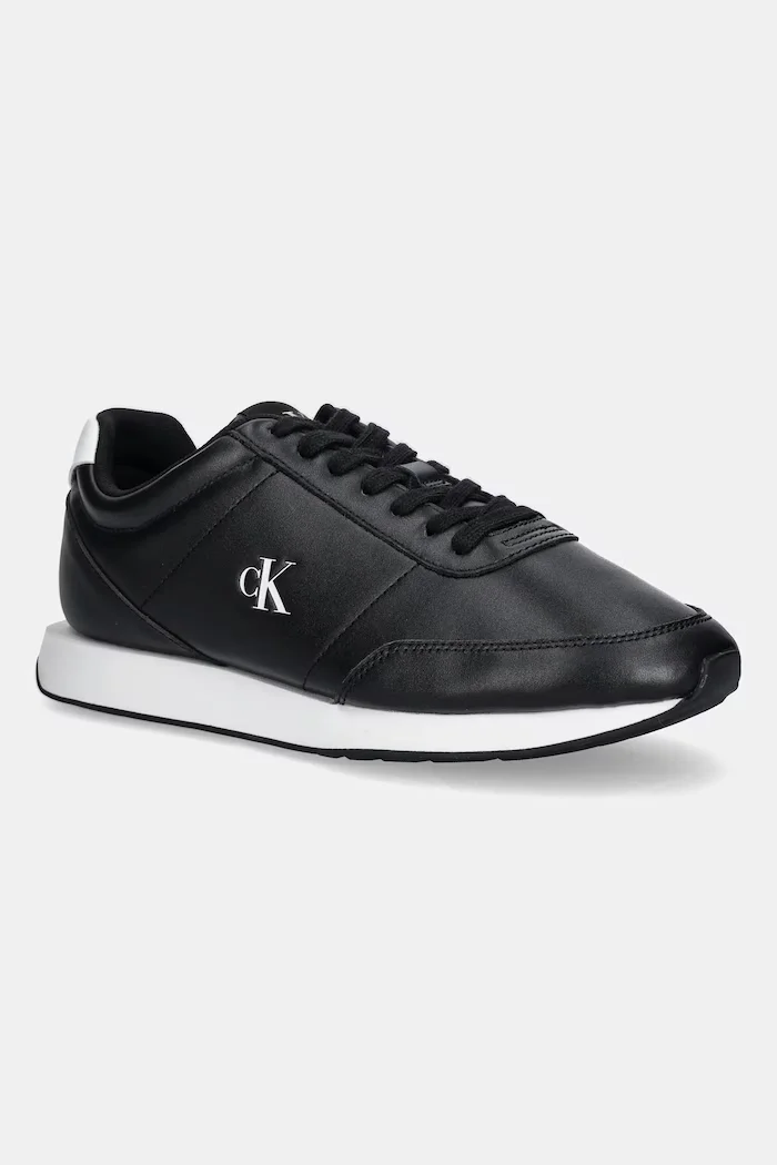CALVIN KLEIN Маратонки RETRO RUNNER ESS LTH мъжки в черно YM0YM01355
