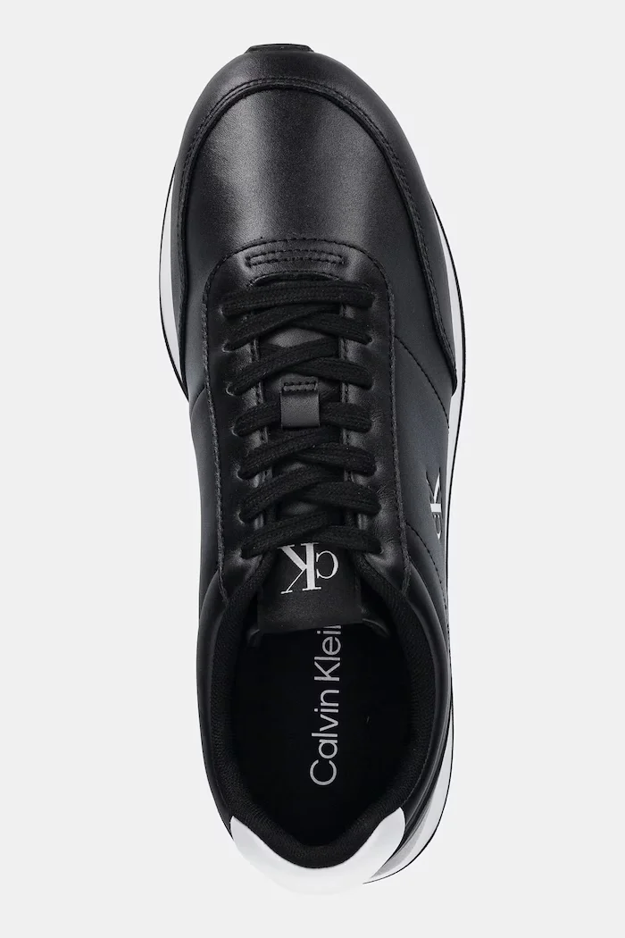 CALVIN KLEIN Маратонки RETRO RUNNER ESS LTH мъжки в черно YM0YM01355