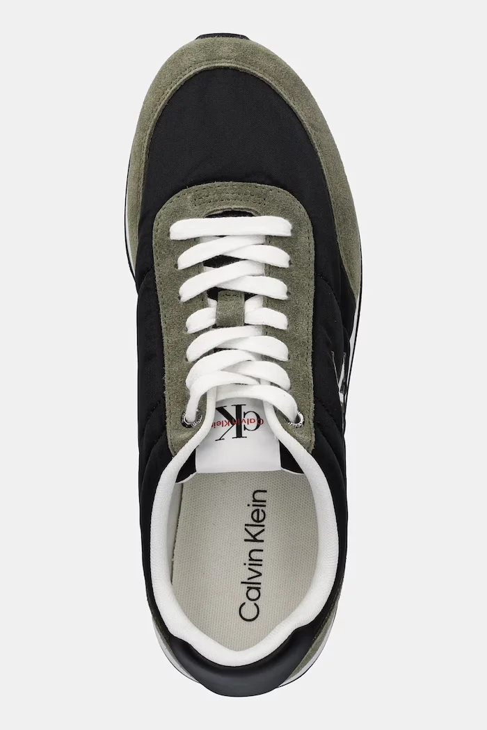 CALVIN KLEIN Маратонки RETRO RUNNER ESS MIX MAT в зелено YM0YM01361