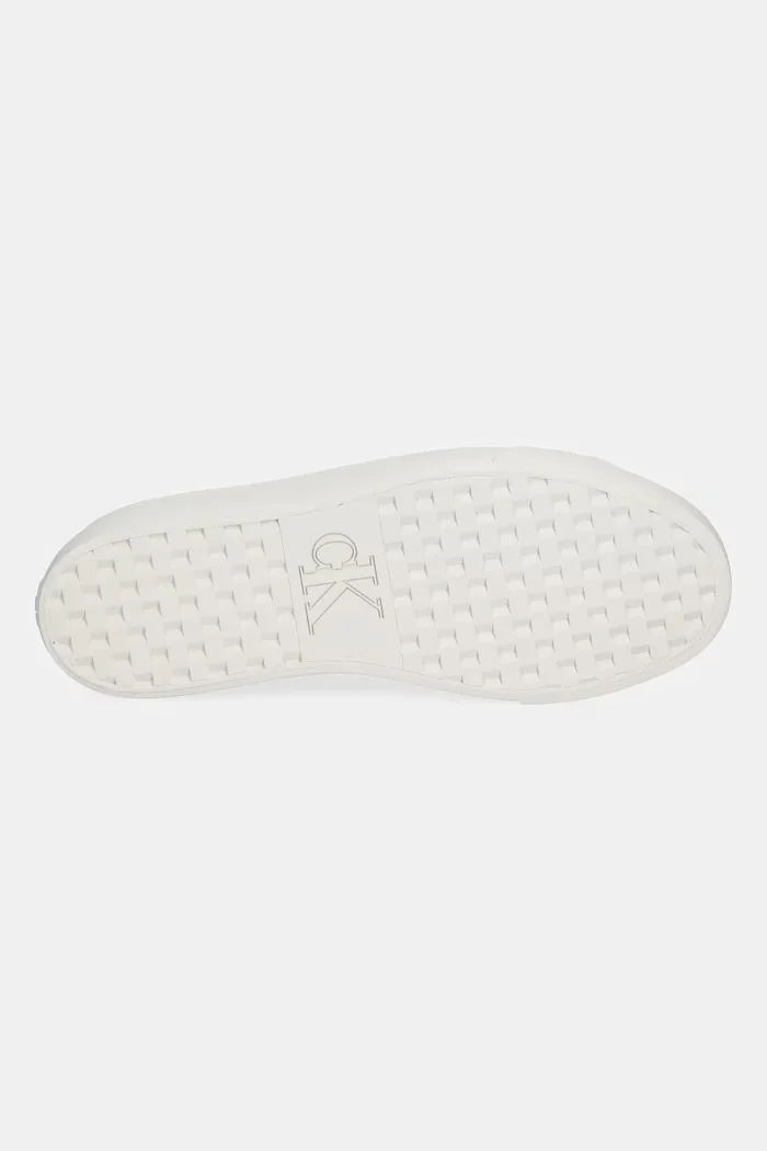 CALVIN KLEIN Маратонки VULC FLATF LACE UP LTH CK в кафяво YW0YW01932