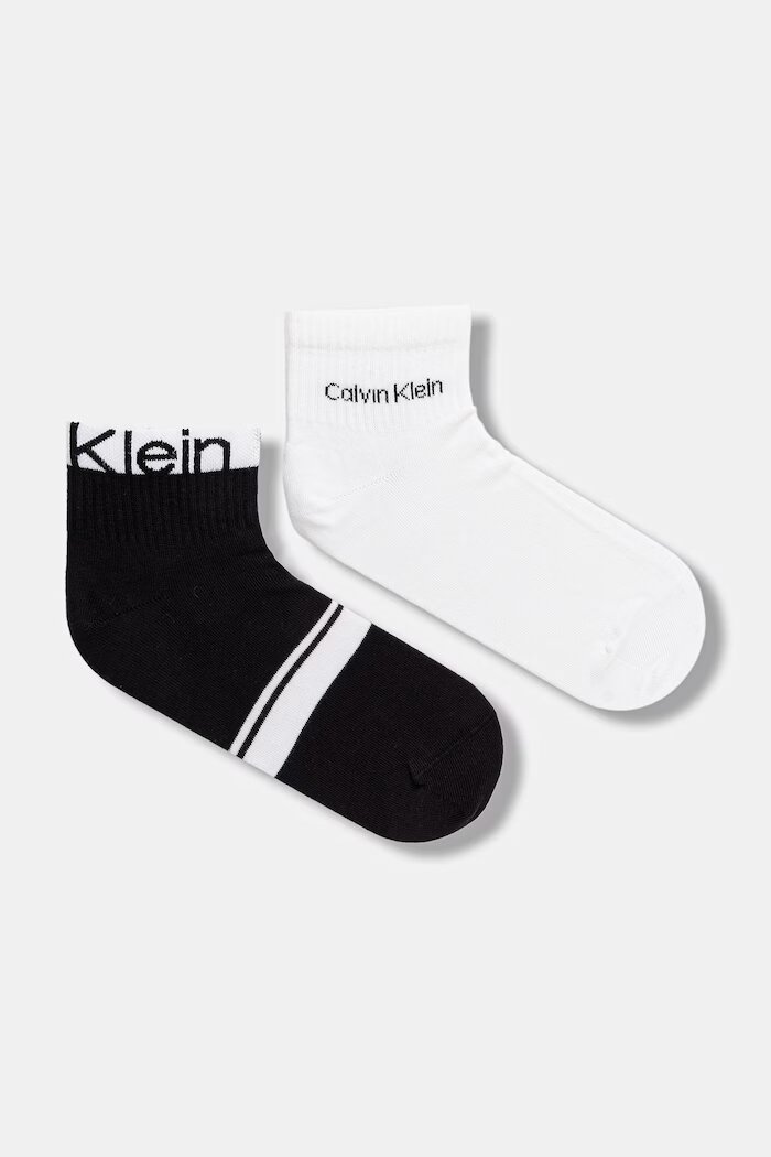 CALVIN KLEIN мъжки чорапи 2 броя Черни 701237874