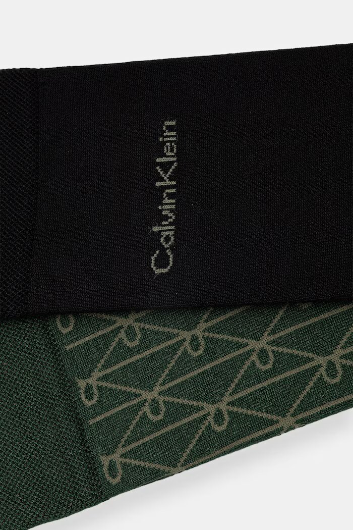 CALVIN KLEIN мъжки чорапи 2 броя зелени 701237677