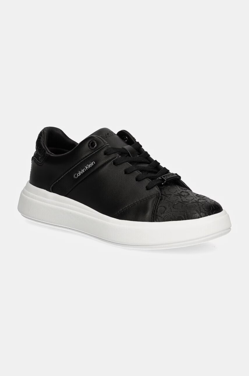 CALVIN KLEIN Обувки CUPSOLE LACE UP MONO MIX
