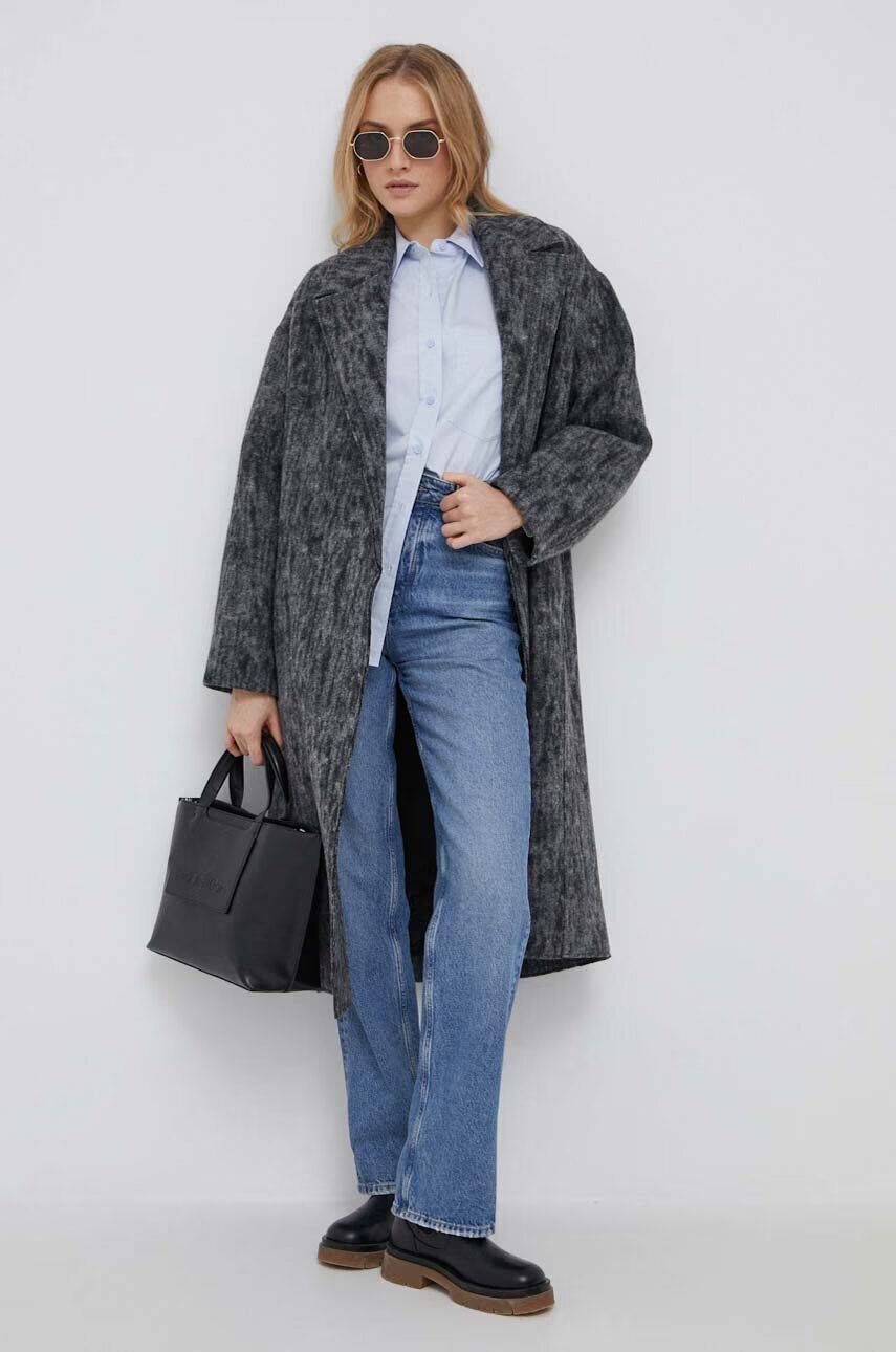 CALVIN KLEIN Палто с вълна