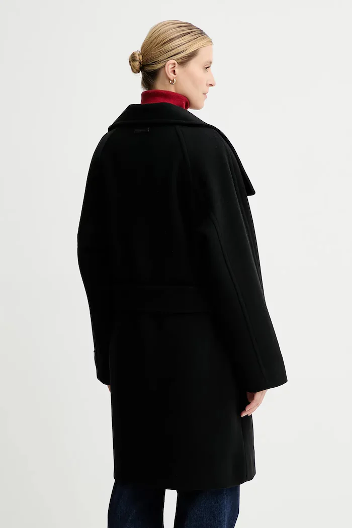 CALVIN KLEIN Палто с вълна в черно LV044D557G