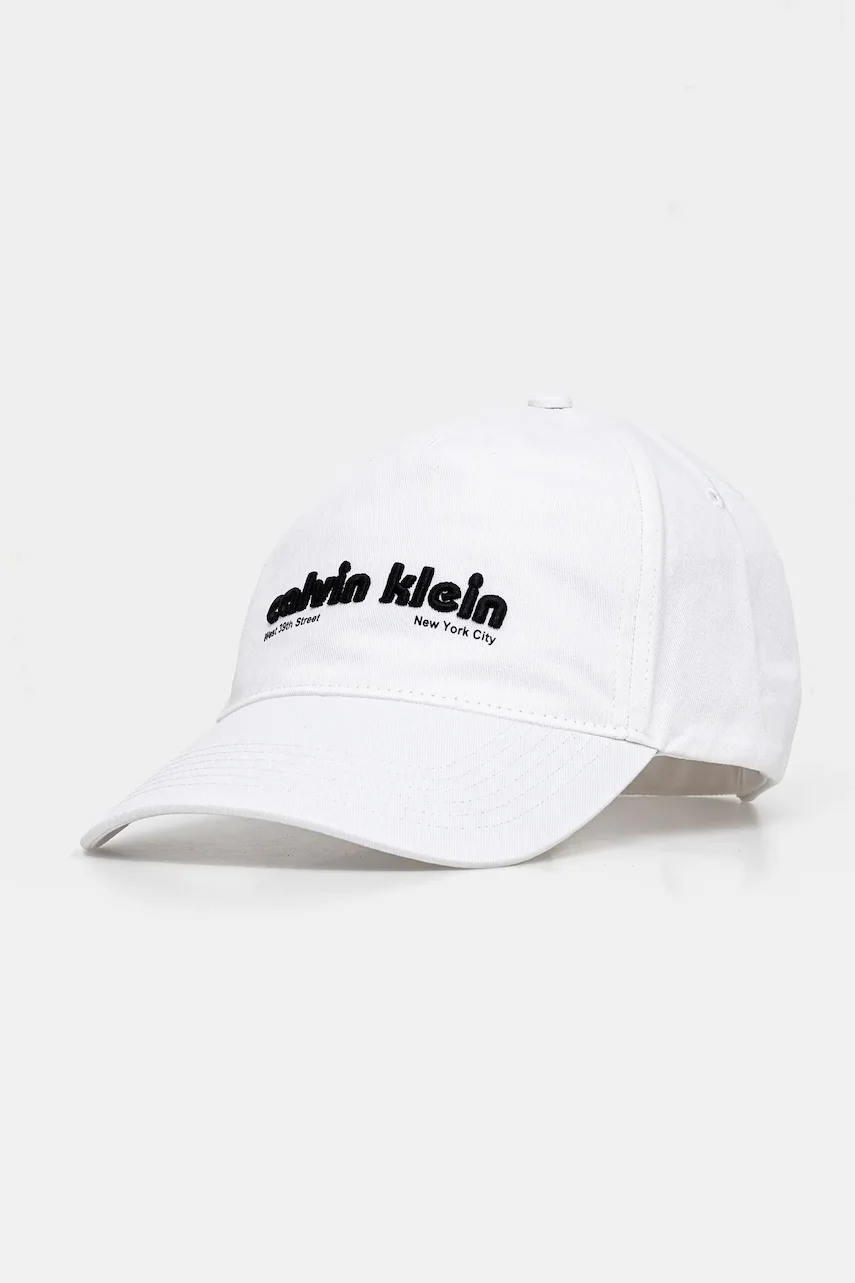 CALVIN KLEIN Памучна шапка с козирка