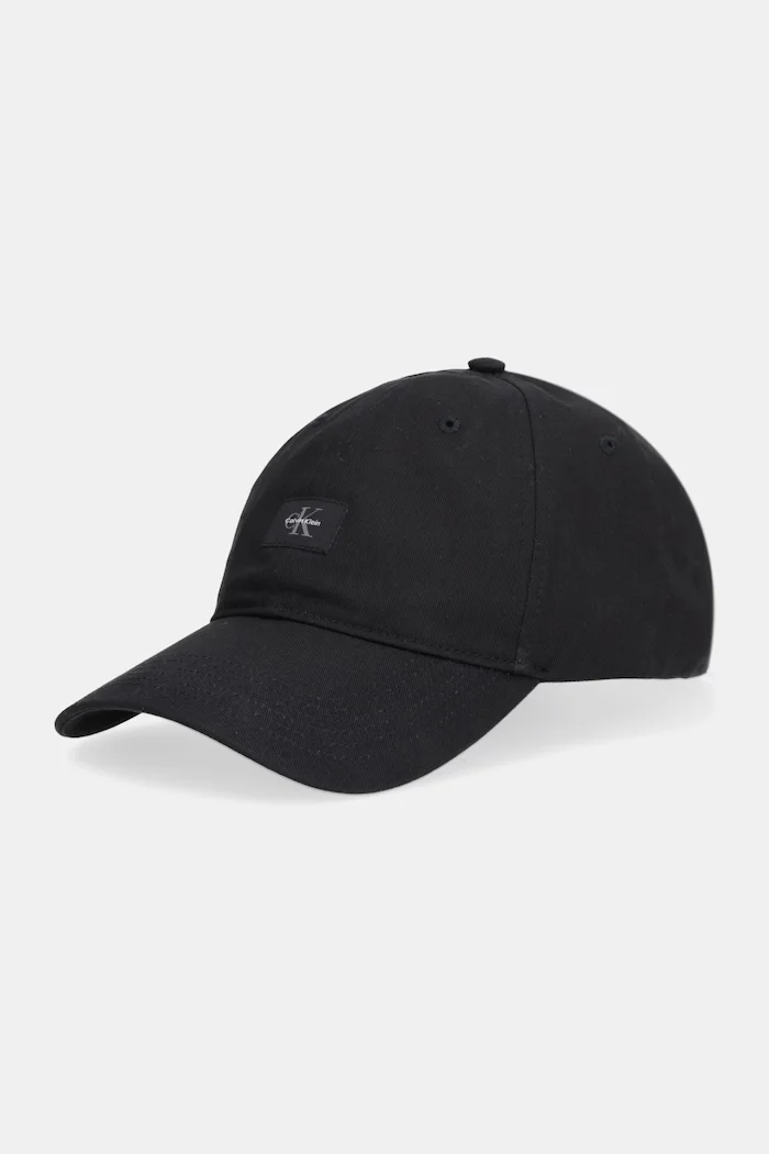 CALVIN KLEIN Памучна шапка с козирка в черно LV04D5077G