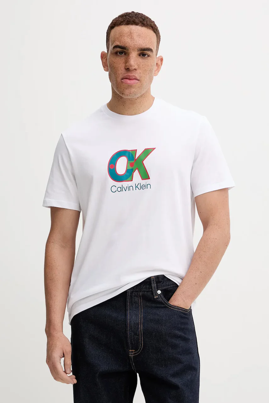 CALVIN KLEIN Памучна тениска