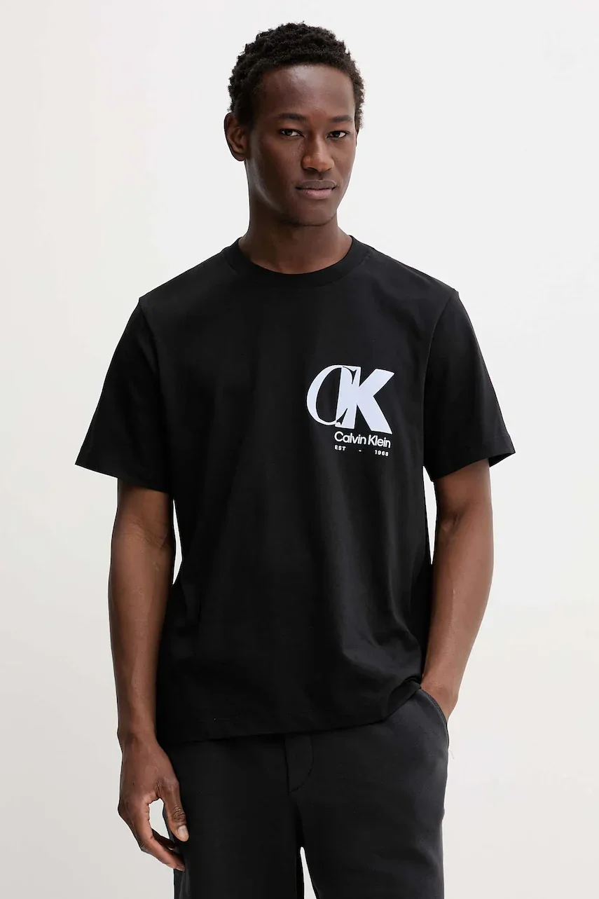 CALVIN KLEIN Памучна тениска