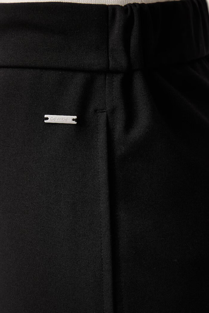 CALVIN KLEIN панталон дамски черен с висока талия LV044G210G