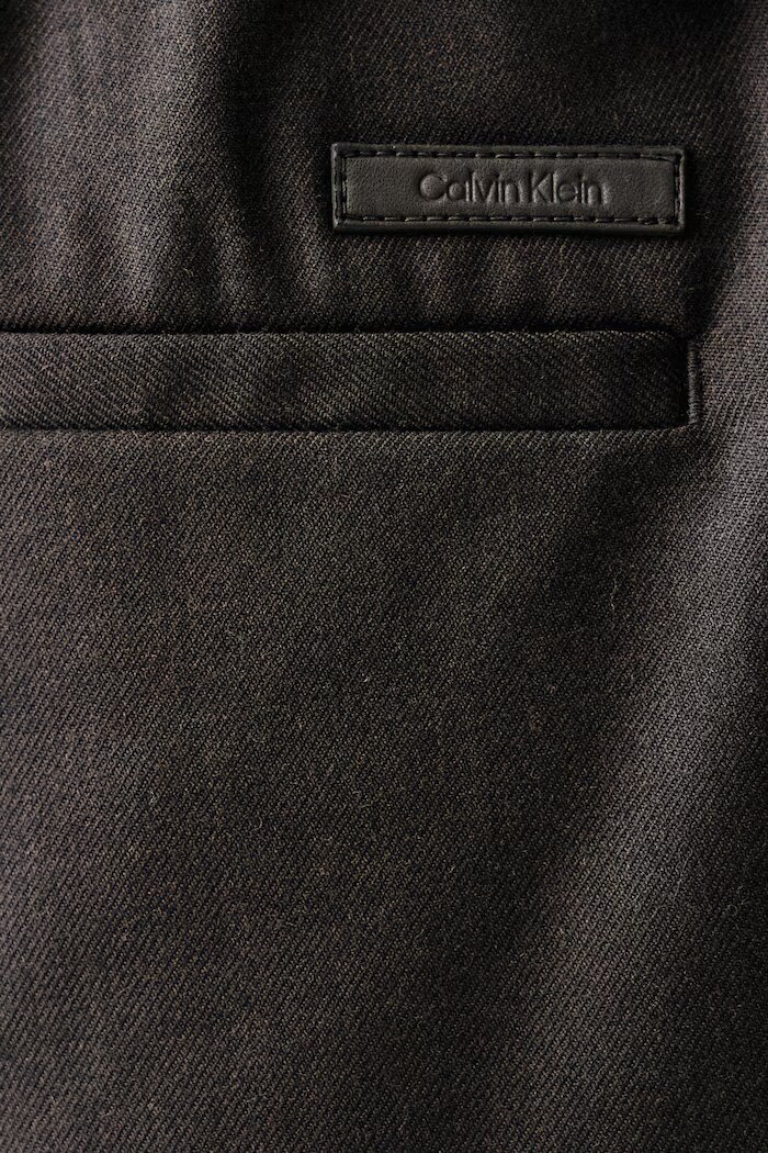 CALVIN KLEIN панталон мъжки с вълна сив LV04LH607G