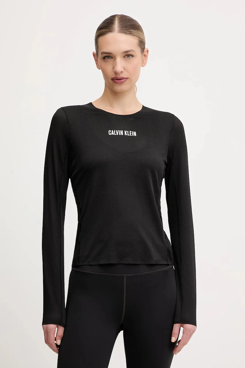 Calvin Klein Performance Блуза с дълги ръкави за трениране