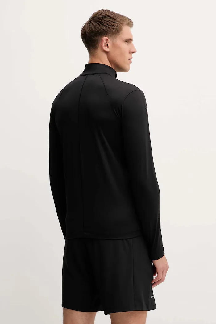 Calvin Klein Performance Блуза с дълги ръкави за трениране в черно с изчистен дизайн LVGMF5W303