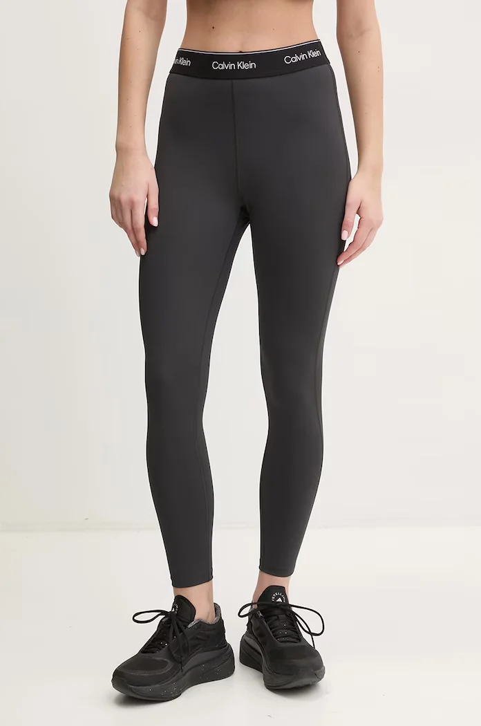 Calvin Klein Performance спортен клин дамски черен с висока талия LVGWS5L609
