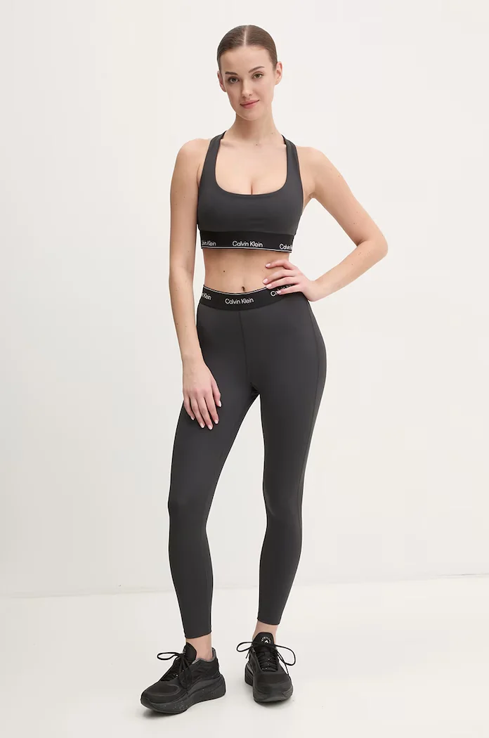 Calvin Klein Performance спортен клин дамски черен с висока талия LVGWS5L609