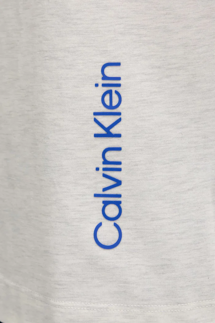 Calvin Klein Performance Тениска в сиво с принт LVGMF5K106