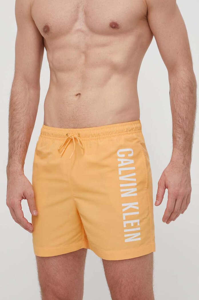 CALVIN KLEIN Плувни шорти в оранжево KM0KM01004