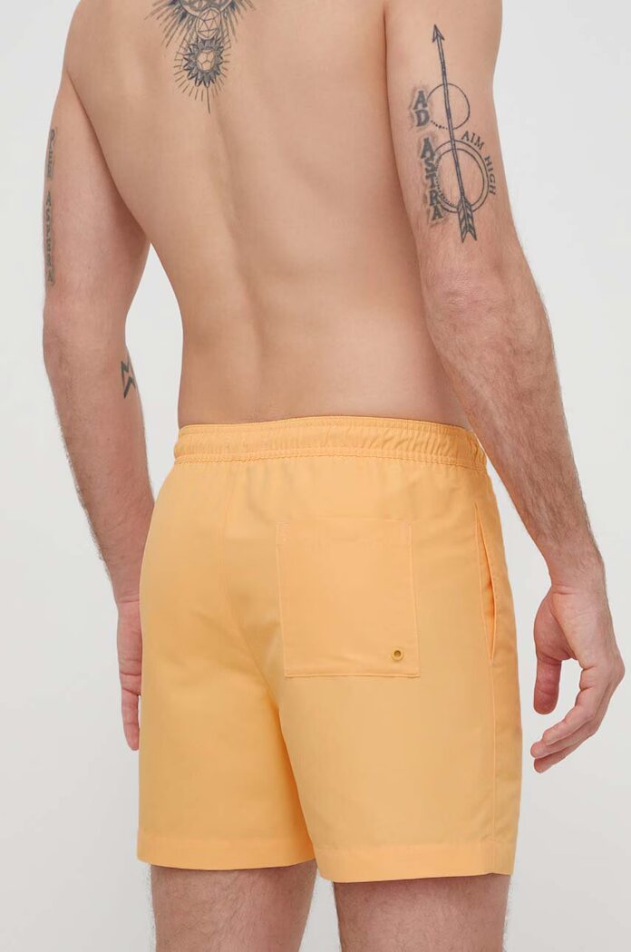 CALVIN KLEIN Плувни шорти в оранжево KM0KM01004