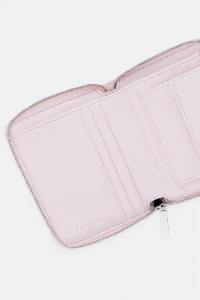 CALVIN KLEIN портфейл дамски от имитация на кожа розов LV04F1121G