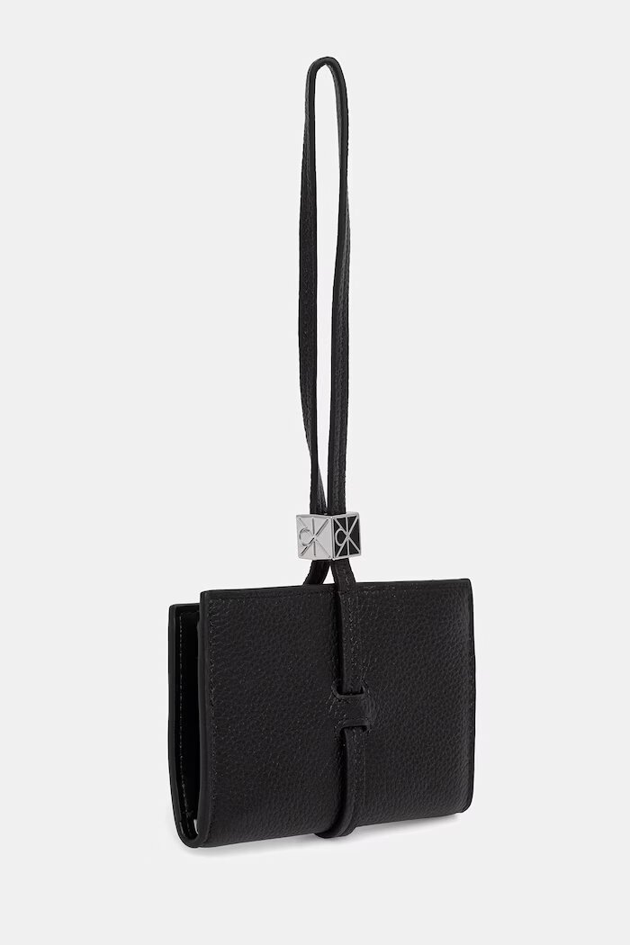 CALVIN KLEIN портфейл дамски от кожа черен LV04F1130G