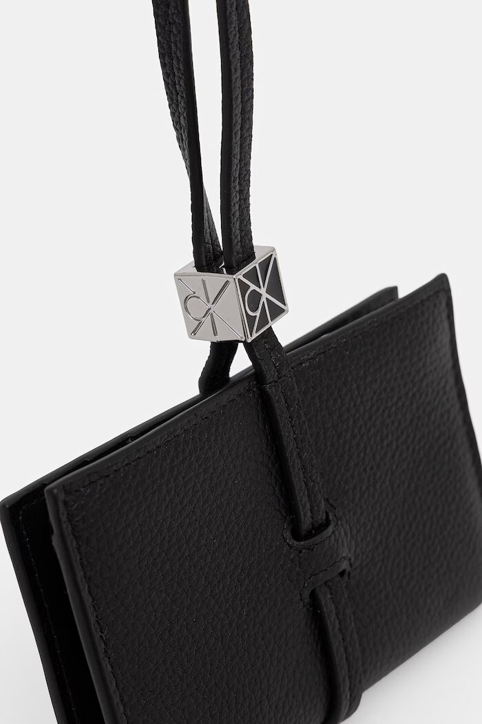 CALVIN KLEIN портфейл дамски от кожа черен LV04F1130G