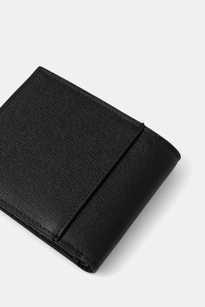 CALVIN KLEIN портфейл мъжки от кожа черен LV04D1167G
