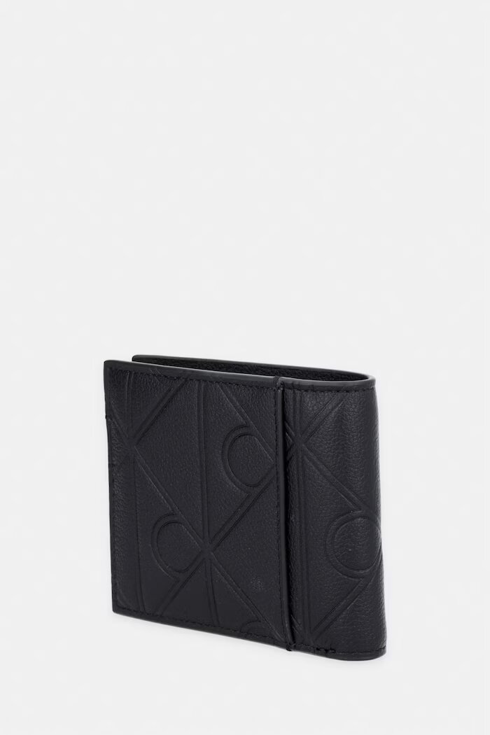 CALVIN KLEIN портфейл мъжки от кожа черен LV04D1175G