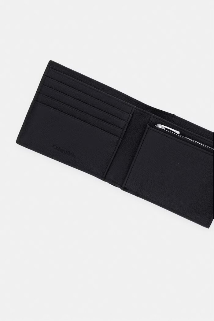 CALVIN KLEIN портфейл мъжки от кожа черен LV04D1175G