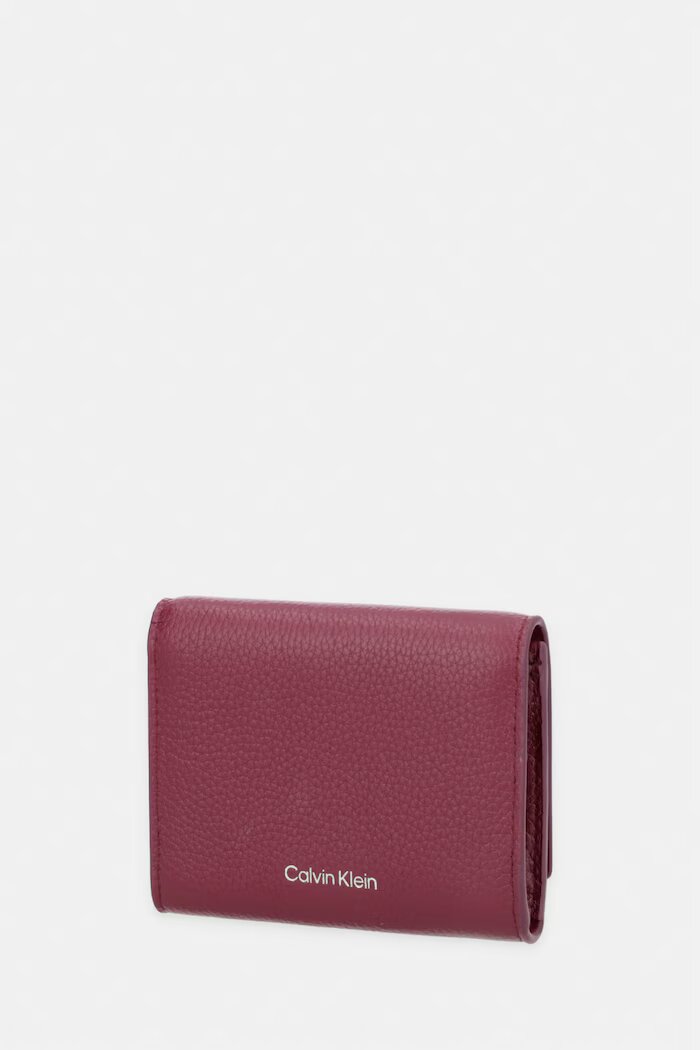 CALVIN KLEIN портфейл RFID дамски от кожа бордо LV04F1128G