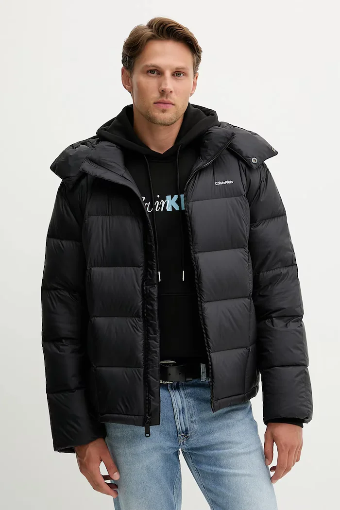 CALVIN KLEIN Пухено яке в черно зимен модел LV04RD508G