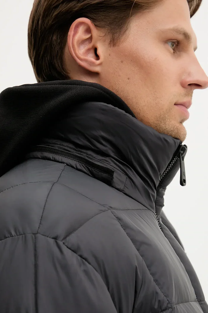 CALVIN KLEIN Пухено яке в черно зимен модел LV04RD508G