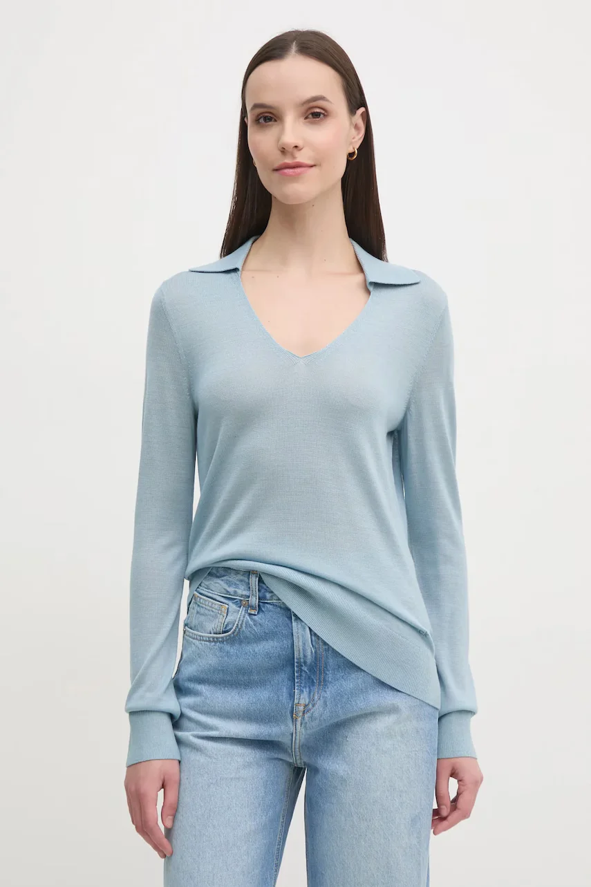 CALVIN KLEIN Пуловер с вълна