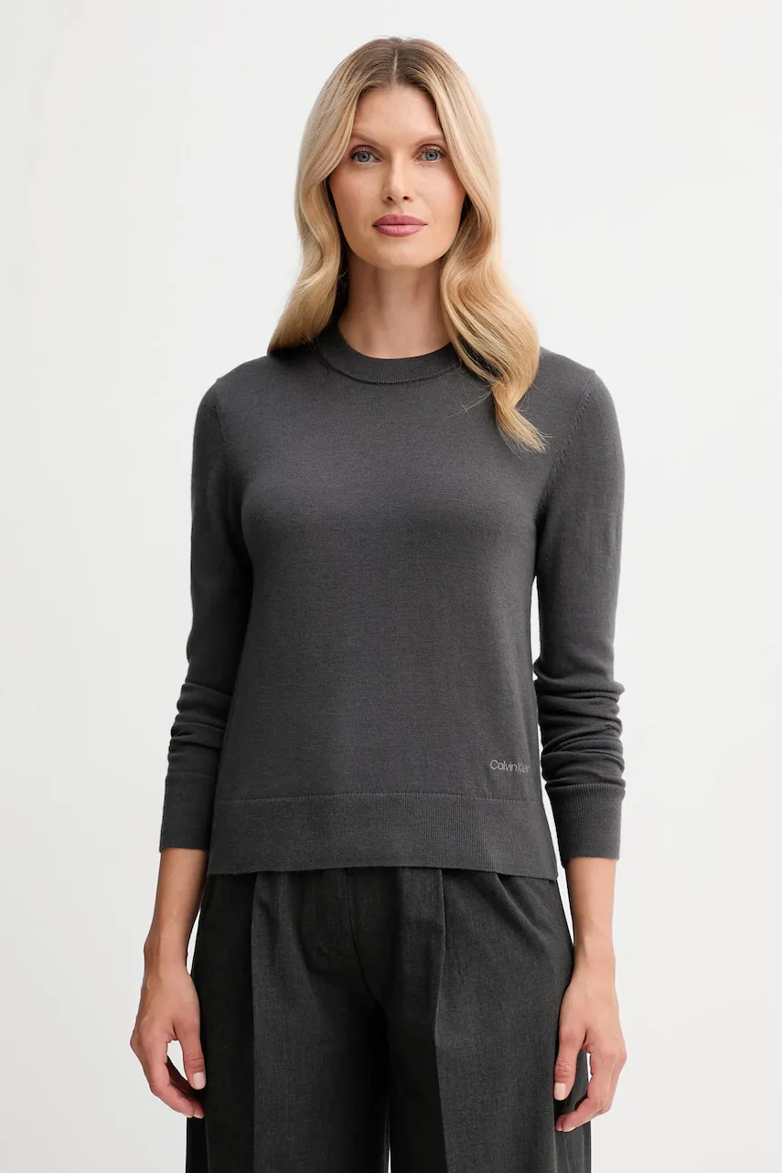 CALVIN KLEIN Пуловер с вълна