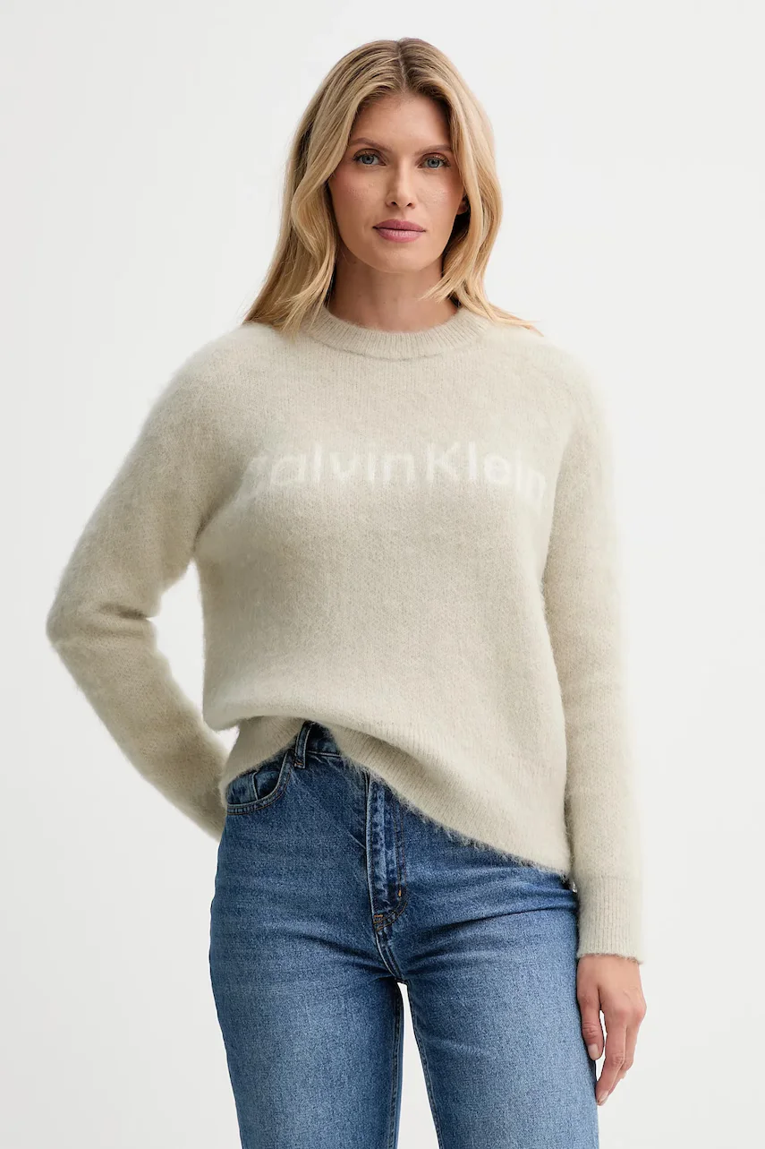 CALVIN KLEIN Пуловер с вълна