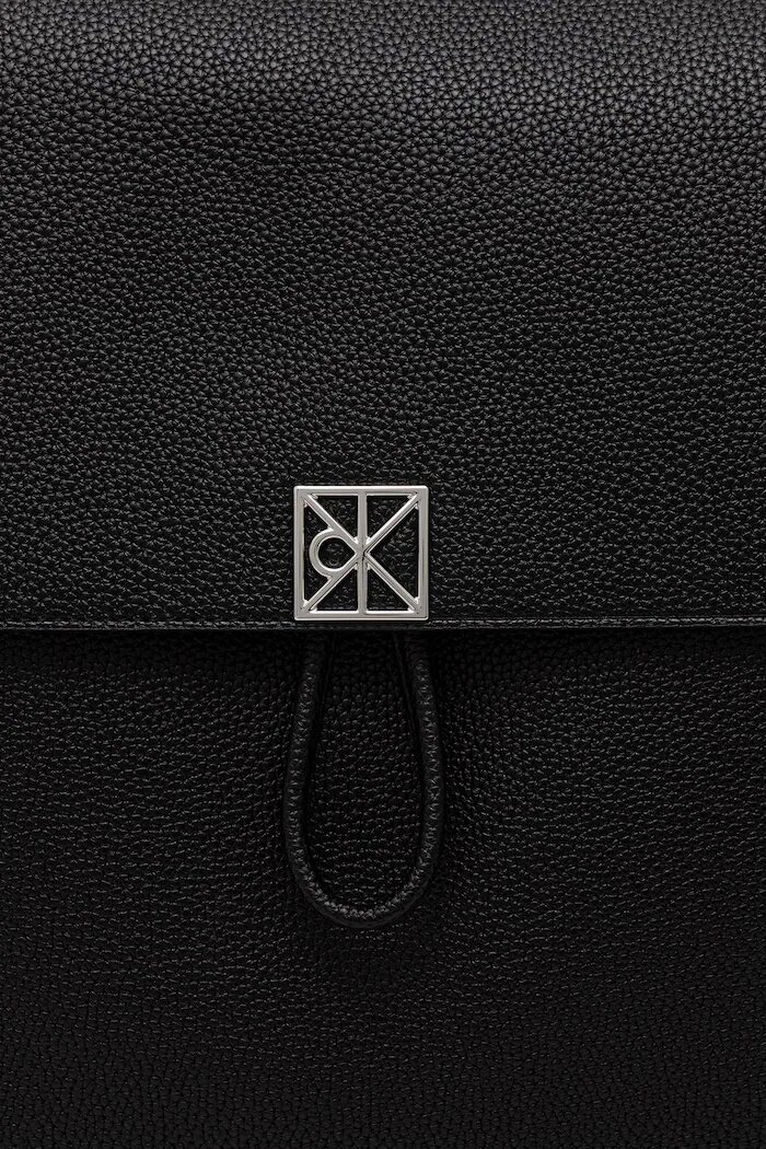 CALVIN KLEIN раница дамска от имитация на кожа черна LV04F3553G