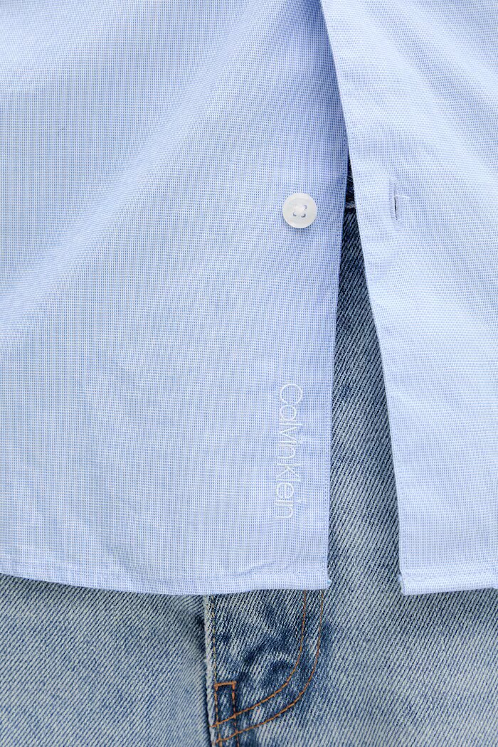 CALVIN KLEIN риза мъжка от памук синя LV04LG127G