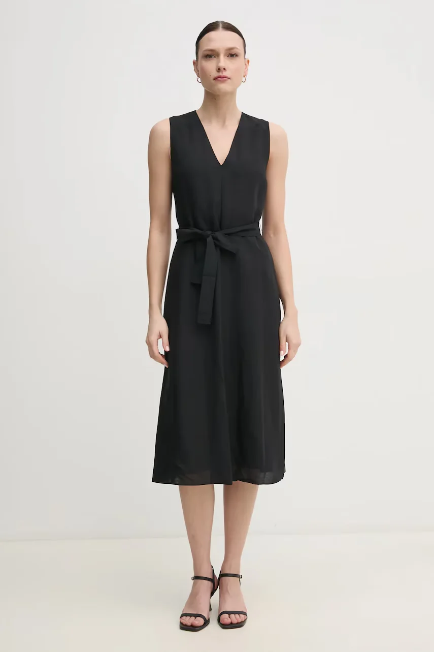 CALVIN KLEIN Рокля с лен