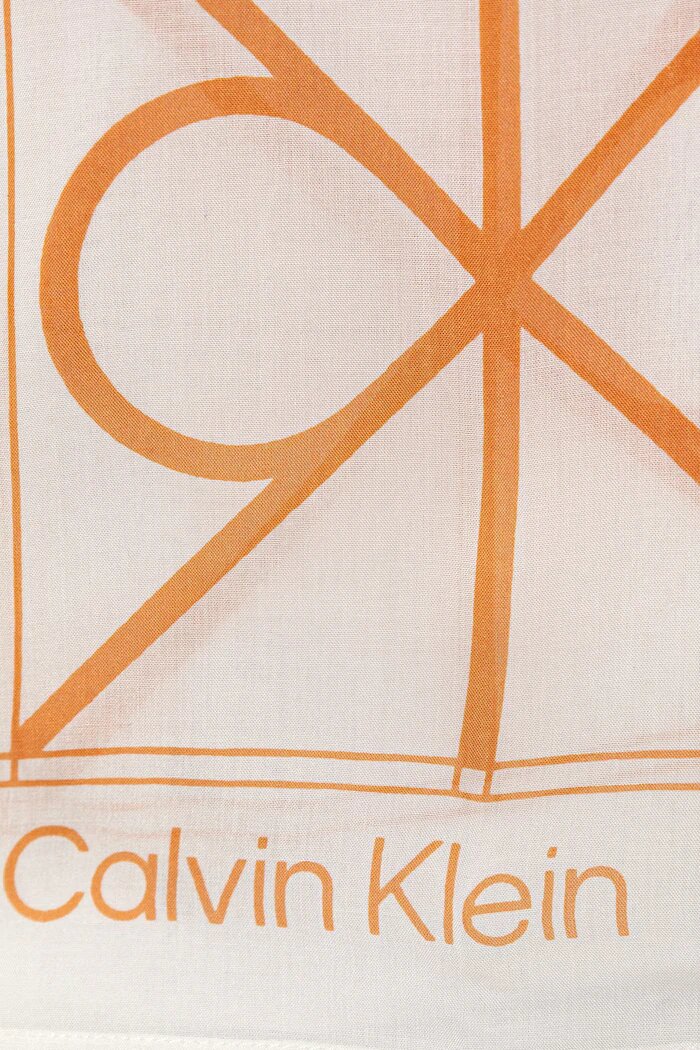 CALVIN KLEIN шал дамски с модал бял LV04F8084G