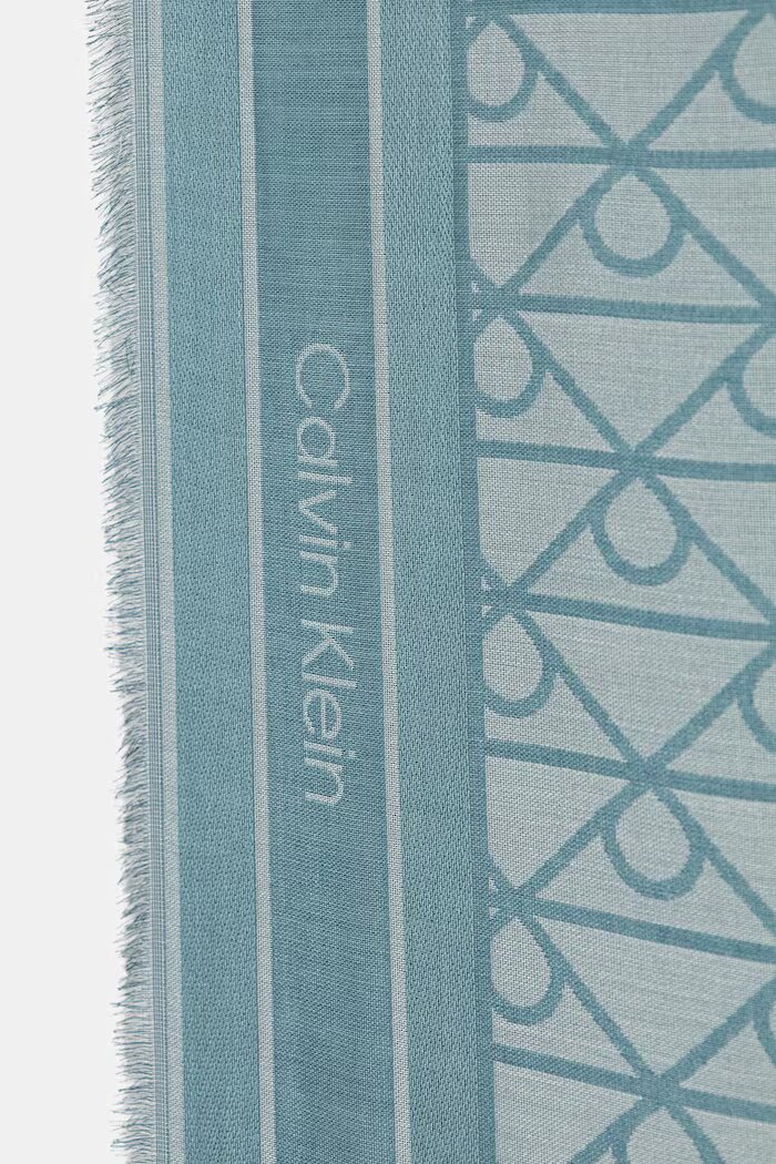 CALVIN KLEIN шал тип кърпа дамски с модал тюркоазен LV04F8080G