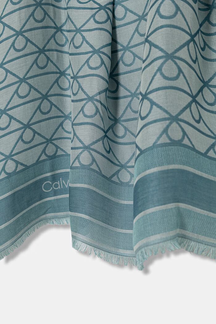 CALVIN KLEIN шал тип кърпа дамски с модал тюркоазен LV04F8080G