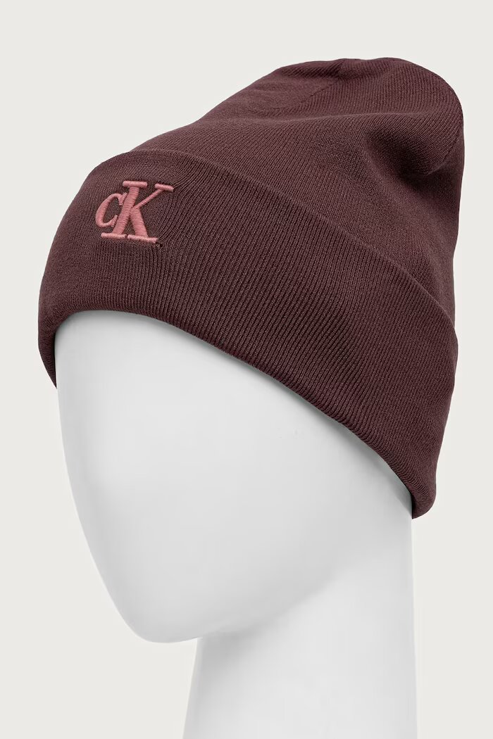 CALVIN KLEIN шапка дамска бордо LV04F8098G