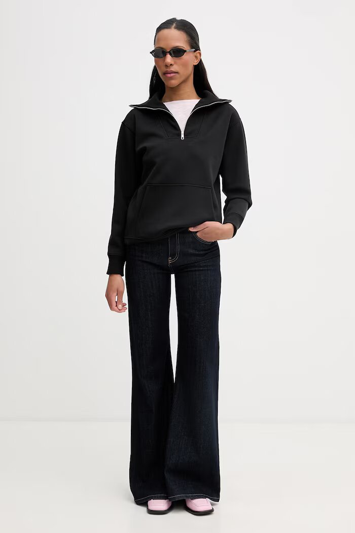 CALVIN KLEIN суичър дамски черен LV044F203G
