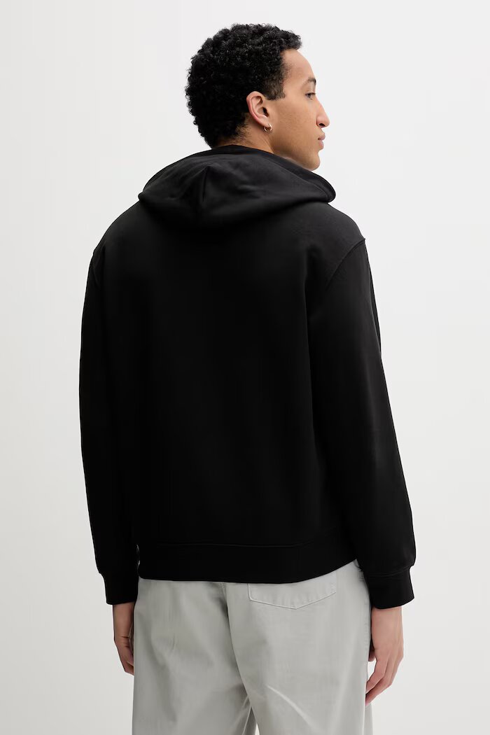 CALVIN KLEIN суичър с качулка мъжки памучен черен LV04LF241G