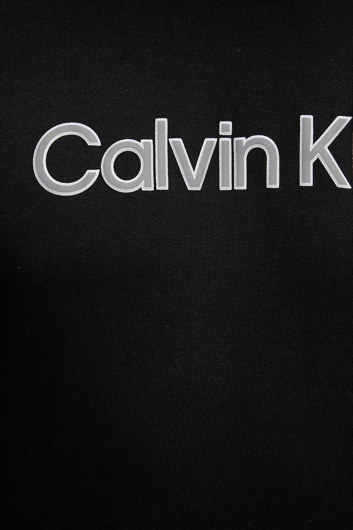 CALVIN KLEIN суичър с качулка мъжки памучен черен LV04LF241G