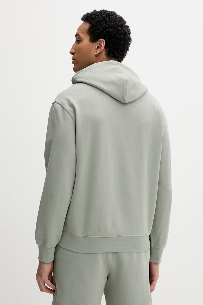 CALVIN KLEIN суичър с качулка мъжки памучен зелен LV04LF241G